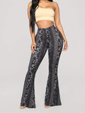 Premium High-Waist Schlaghose "Boho Chic" – Figurformend & Stretch (Paisley-Print)