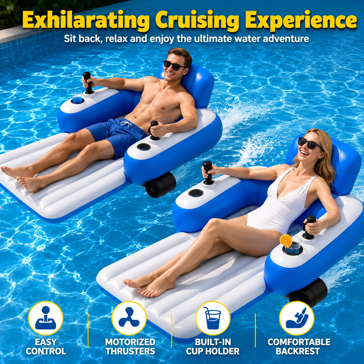 Motorized Electric Propeller Lounge Cruiser