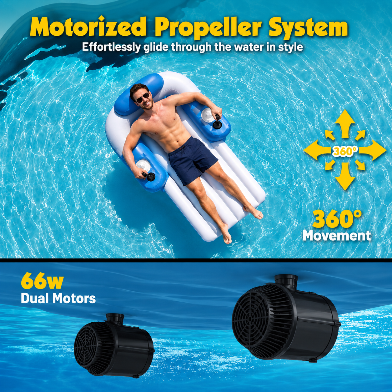 Motorized Electric Propeller Lounge Cruiser