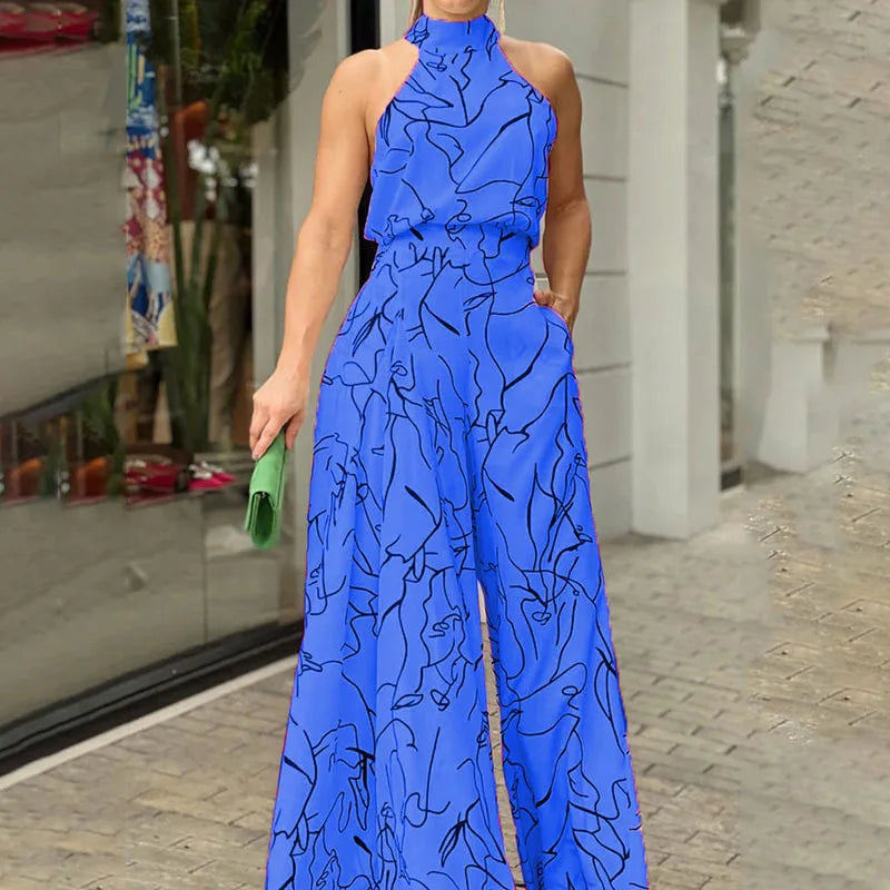 The 'Monaco' Elegant Halter Jumpsuit