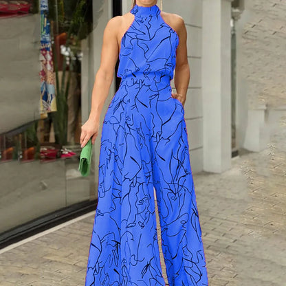 The 'Monaco' Elegant Halter Jumpsuit