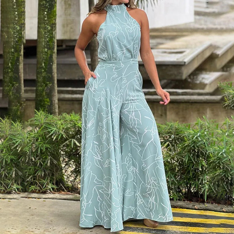 The 'Monaco' Elegant Halter Jumpsuit