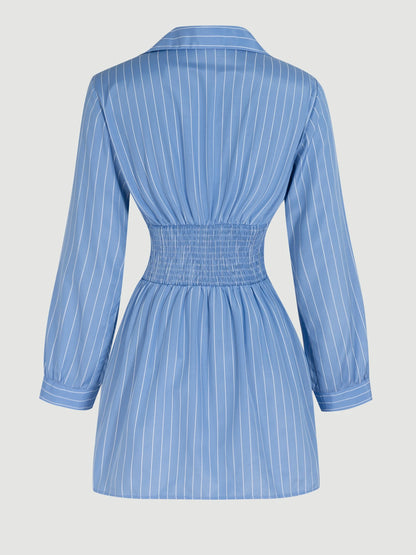 The Skyline Striped Wrap Dress